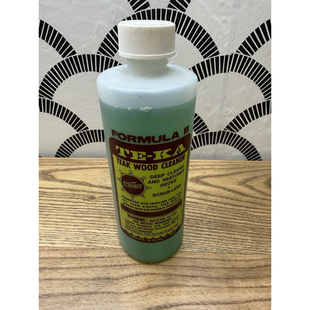 Travaco Te-Ka Teak Wood‎ Cleaner Neutralizer - Part B ONLY 16oz